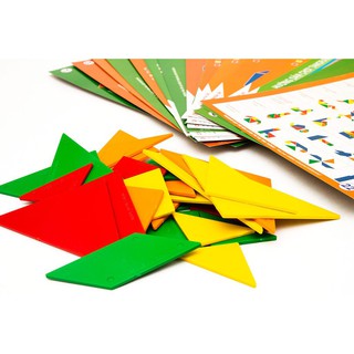 [ Đồ chơi thông minh - Phát triển trí tuệ cho bé] Bộ ghép hình Tangram