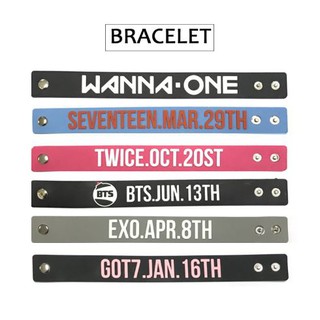 Vòng tay silicone BT.S, Wanna One, EXO, Got7, TWICE, Seventeen