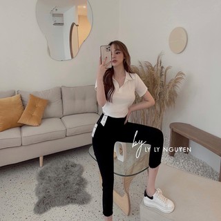 ÁO CROPTOP CỔ ĐỨC NỮ HOT A86