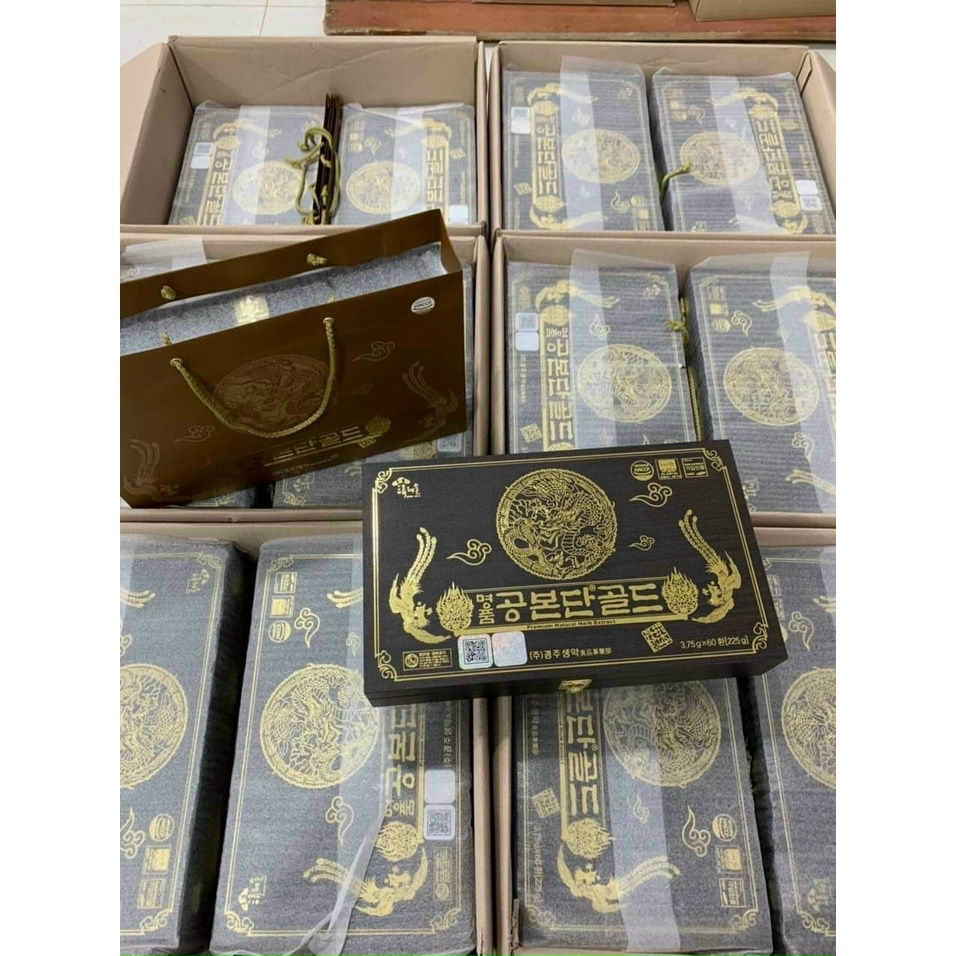 Đông Trùng Hạ Thảo Hộp Gỗ Đen Cao Cấp Hàn Quốc Hộp 60 Viên