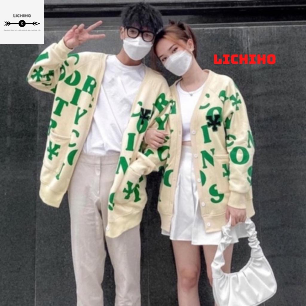 Áo cardigan unisex form rộng DIRTY COIN CDG02 LICHIHO jacker nỉ mềm mịn hottrend giá rẻ xịn xò