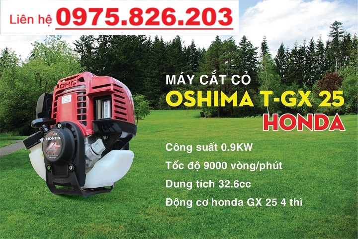 Máy Cắt Cỏ 4 Thì Oshima T-GX 25 900W – Động Cơ Honda