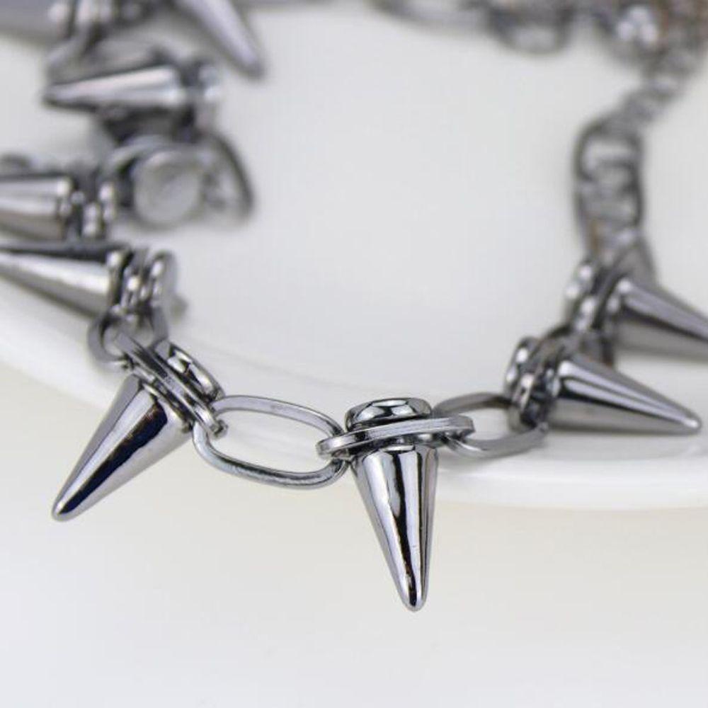 Dây Chuyền Choker Đính Đinh Tán Phong Cách Hip Hop Harajuku Cho Nam Và Nữ