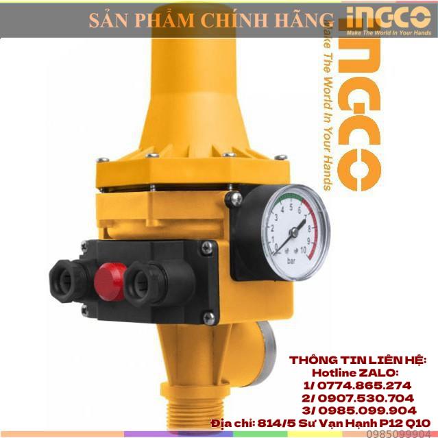 Rờ le tự động cho máy bơm nước cảm biến áp suất INGCO WAPS002 | tự đóng tự ngắt máy motor các dòng total tưới vườn