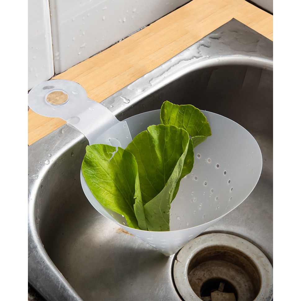 Phễu Lọc Rác/ Thức Ăn Thừa Nhựa Trắng Tiện Ích - Phễu Lọc Rác Tam Giác- Phễu Lọc Rác Đa Năng Dumi Shop