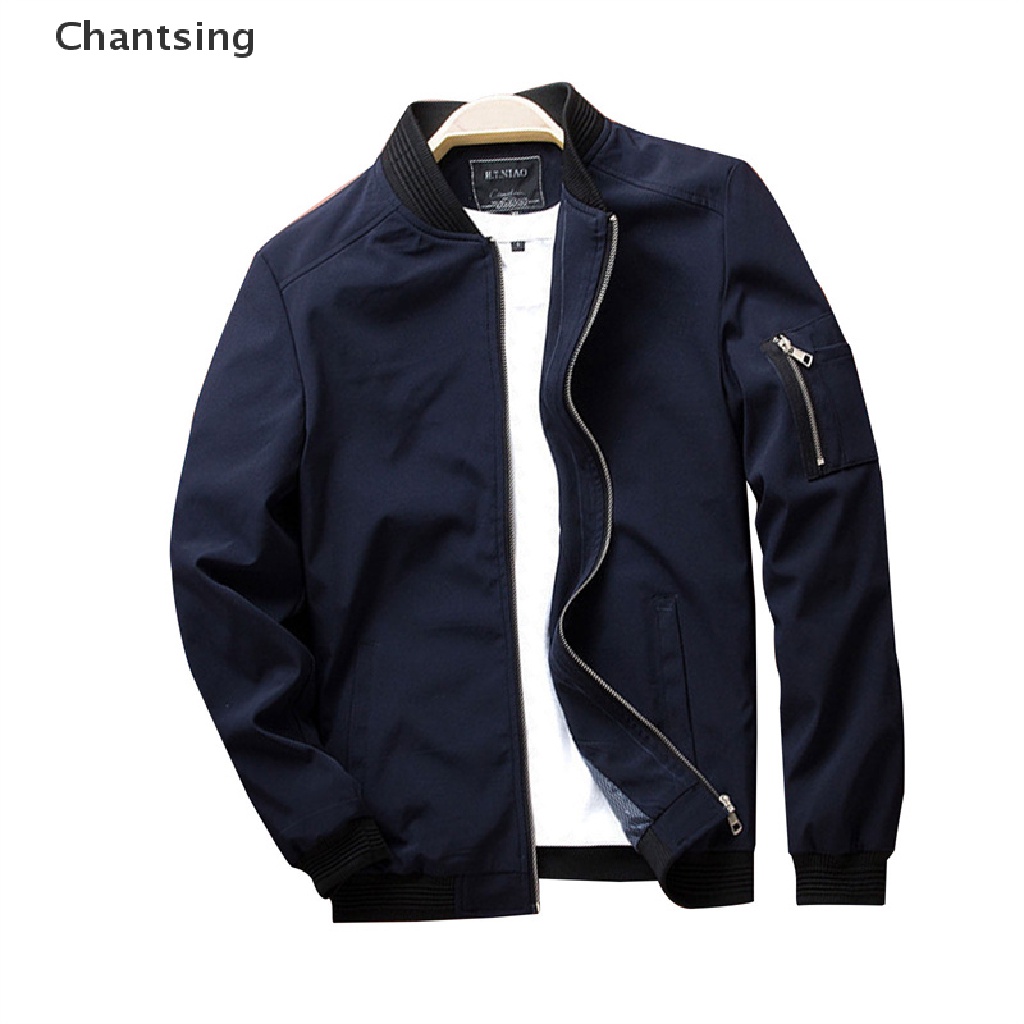 Chantsing Spring Men's Bomber Zipper Jacket Casual Streetwear Hip Hop Slim Fit Pilot Coat Clothing Plus Size Hope you can enjoy your shopping