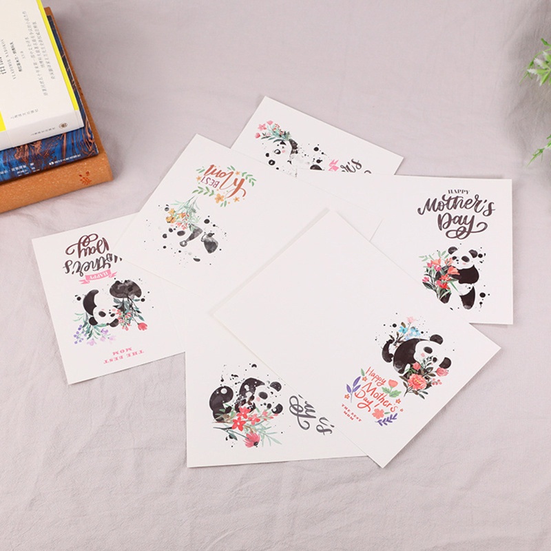 Set 24 Tấm Thiệp Chúc Mừng Ngày Của Mẹ Kèm Nhãn Dán Và Lời Chúc Phúc Trang Trí