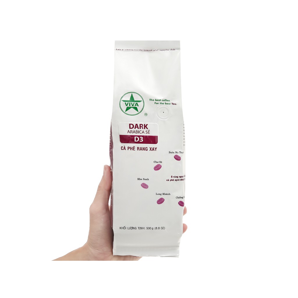 Cà phê rang xay Viva D3 500g