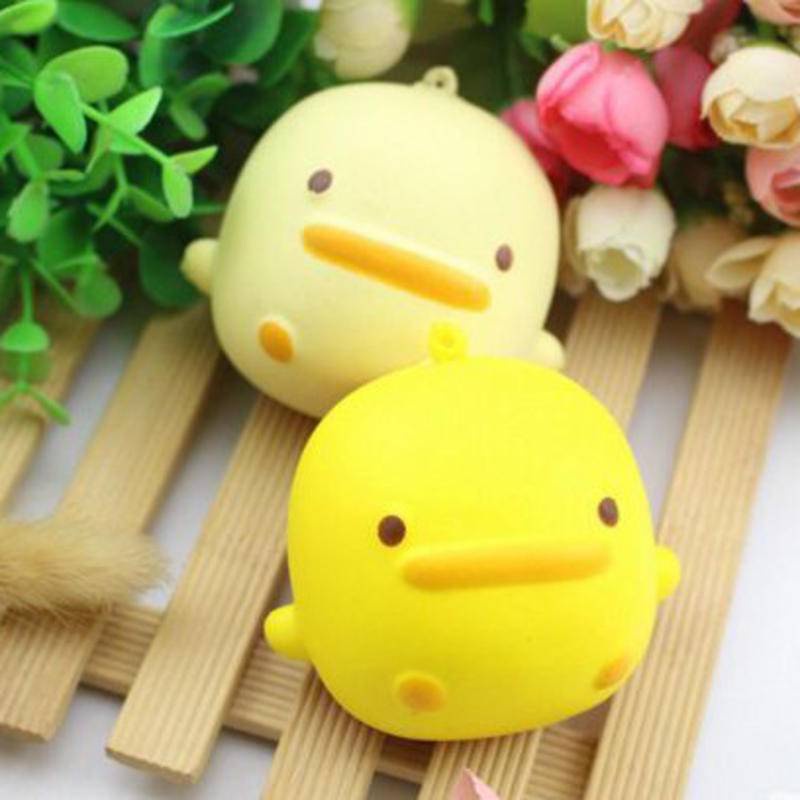 Móc Khóa Pu Dẻo Màu Vàng Đậm Có Móc Khóa