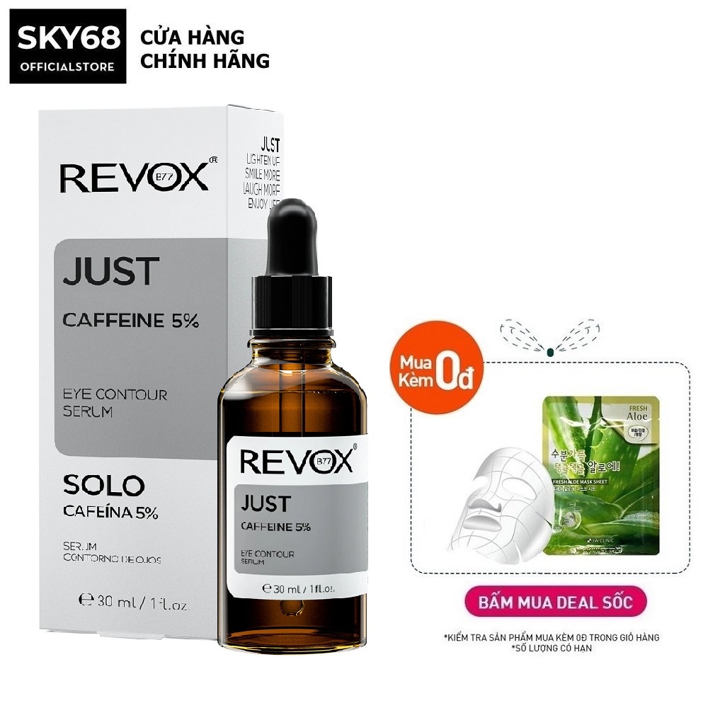 Tinh Chất Dưỡng Dành Cho Mắt Revox B77 Just Caffeine 5% Eye Contour Serum 30ml