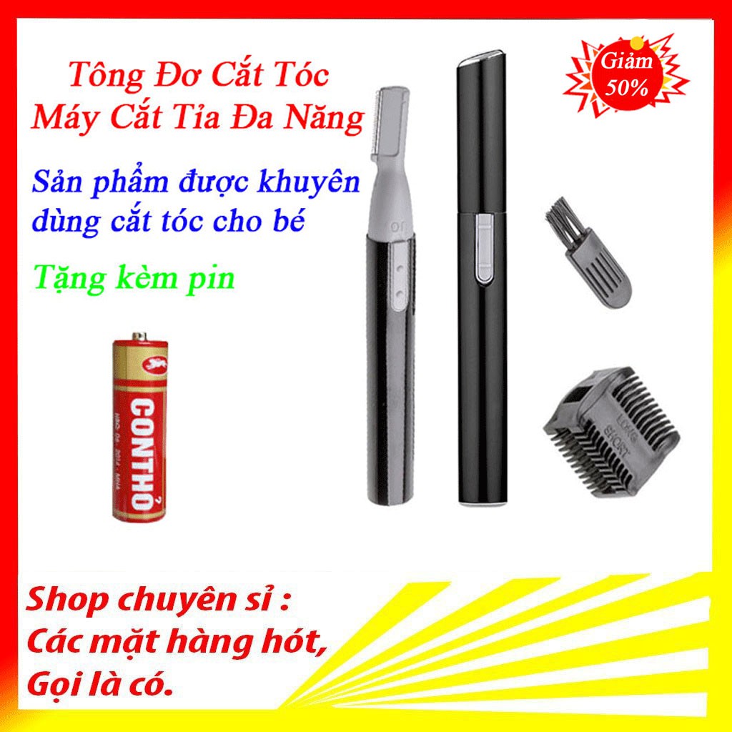 Tông Đơ Cắt Tóc Em Bé Tự Động Chạy Điện An Toàn Không Gây Ồn