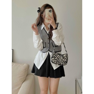 Set áo sơ mi phối gile Hàn Quốc Rosie Dream Shop