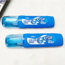 Bút xóa nước 12ml Deli loại khô nhanh màu Xanh dương - 1 cái E39292 - HOKAMI STORE