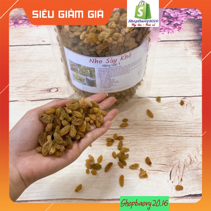 1Kg Nho vàng khô - Nho sấy khô quả to hạt đều Ngon bổ rẻ chất lượng