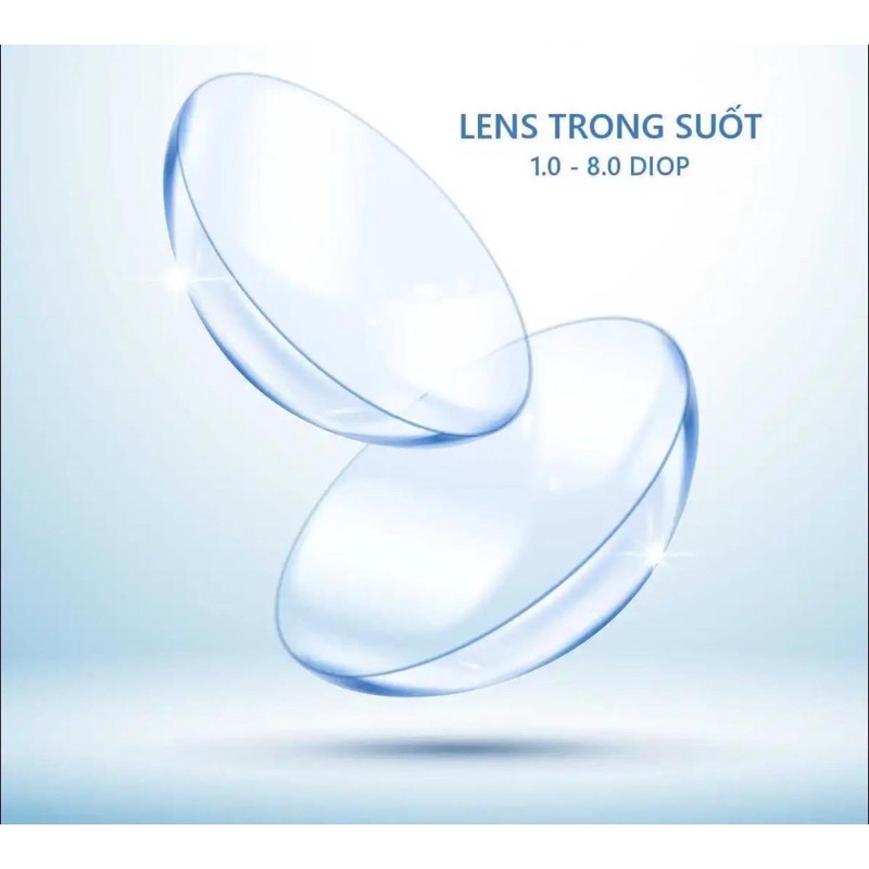 Lens trong suốt hàn đủ độ cận 1-8 độ