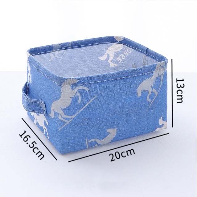 Giỏ Vải Đa Năng Pihouse, Giỏ Đựng Đồ Cá Nhân, Văn Phòng Vintage Chứa Mỹ Phẩm Để Bàn