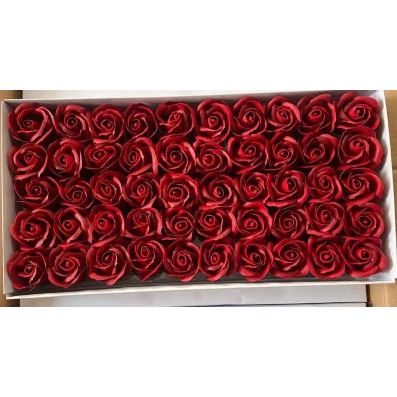 Hộp 50 bông hoa hồng sáp thơm hàng Vip loại 1 bông to /PM shop