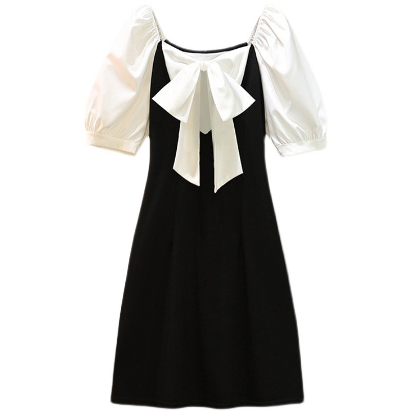 🌸Hàng Order🌸 Váy Bigsize Thắt Nơ Ngực Phối Trắng Đen Nữ Tính Cổ Điển 🌸Hàng Quảng Châu | BigBuy360 - bigbuy360.vn