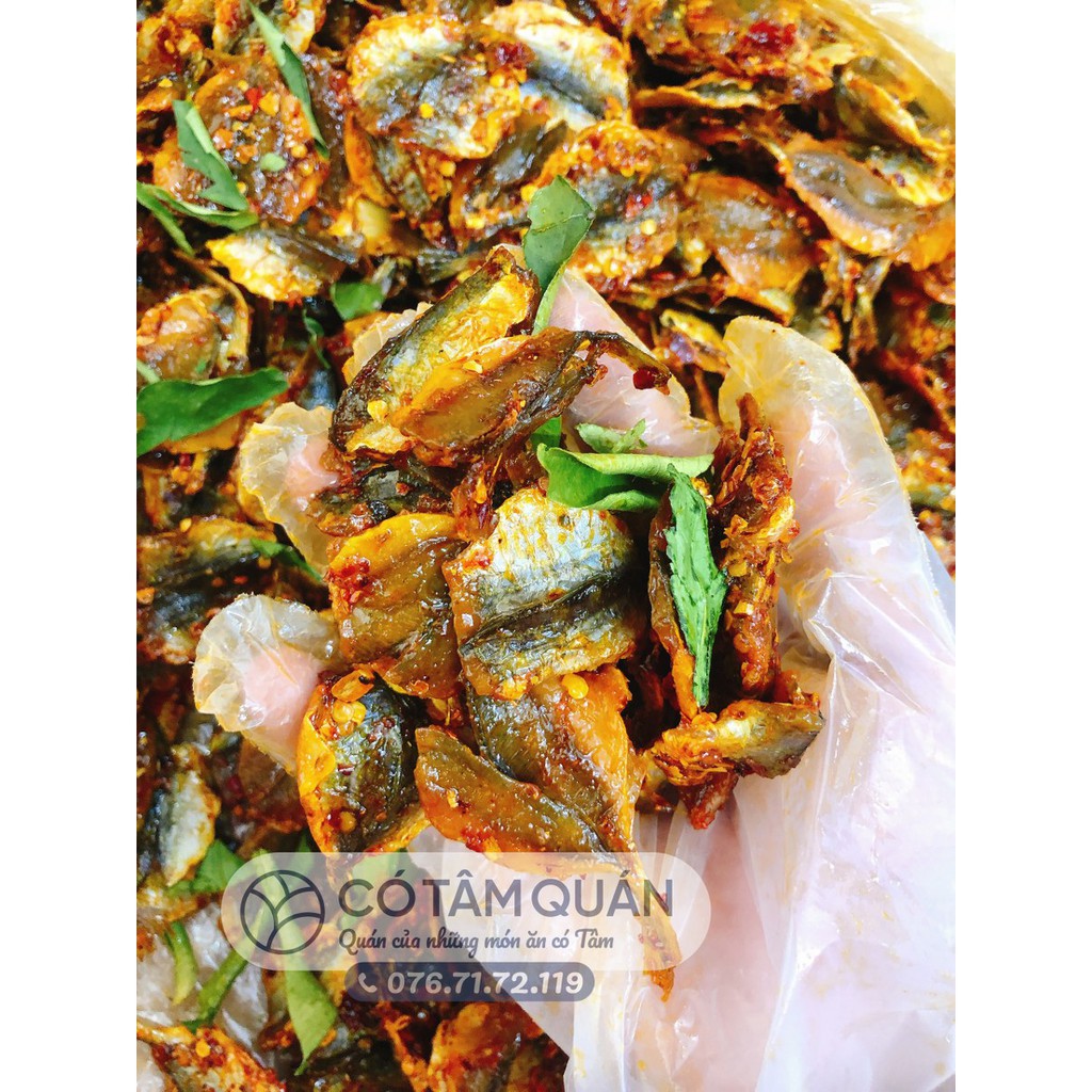 CÁ CHỈ VÀNG RIM CAY LÁ CHANH - CÓ TÂM QUÁN 300GR