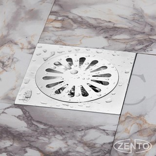 Phễu thoát sàn chống mùi hôi inox Zento TS201-L