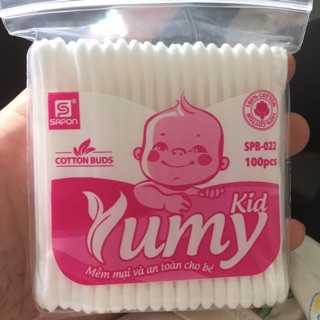 Tăm bông vệ sinh Ymy kid gói 100 que
