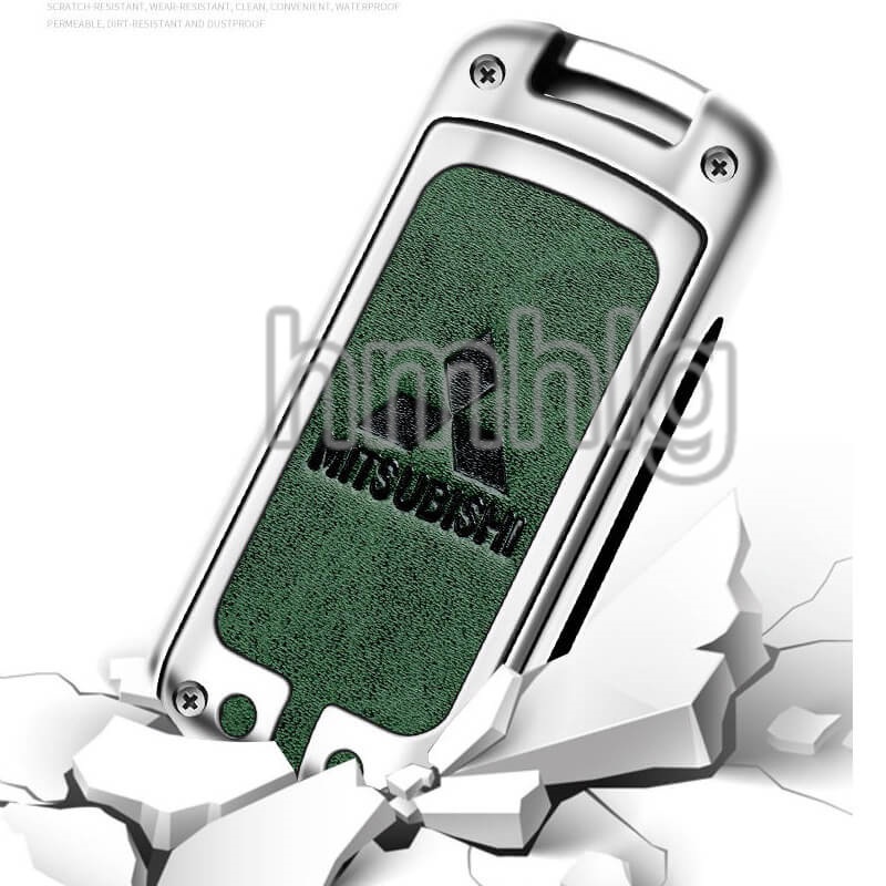 Vỏ Bọc Chìa Khóa Điều Khiển Từ Xa Bằng Da + Silicon Cho Mitsubishi Xpander Prime 2023 Montero Sport 2022 Xpander Cross Pajero Montero Triton Outlander ASX