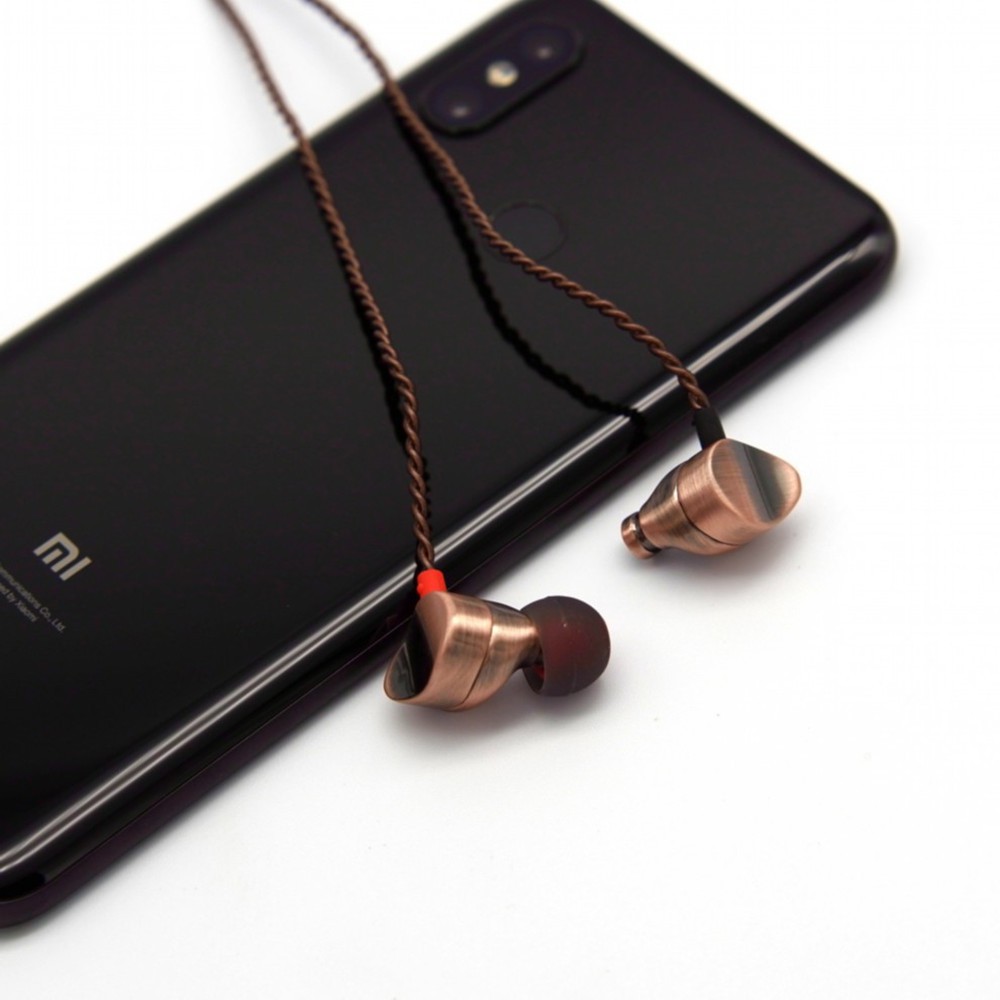 FAAEAL Crescent Metal Earphone In-Ear Hifi Earphones for Xiaomi Huawei Smartphone Music Earbuds