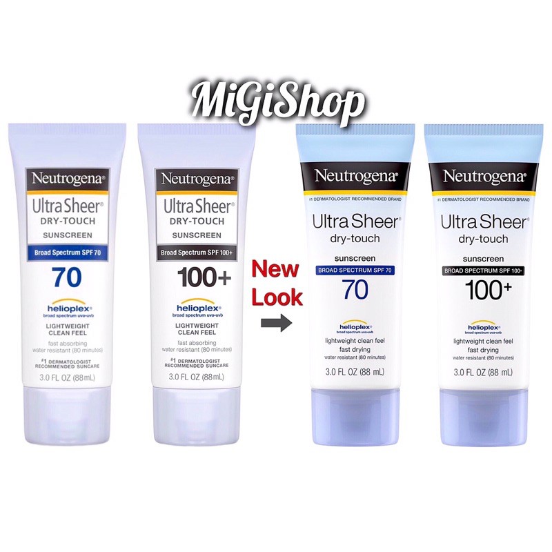 [Hàng Mỹ] Kem Chống Nắng Neutrogena Ultra Sheer Dry Touch Sunscreen