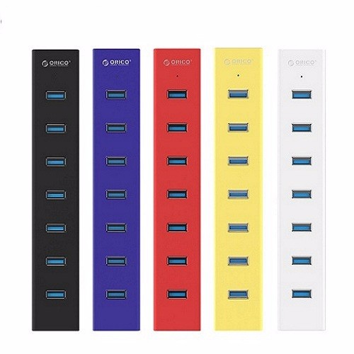 Bộ Chia USB 3.0 7 Cổng Orico H7013U3 kèm cáp nguồn USB ra DC HUB USB 7 Port