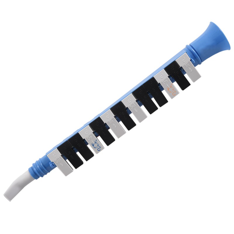 Blue 13 Keys Note Melodica Mouth Organ Portable Wind Piano