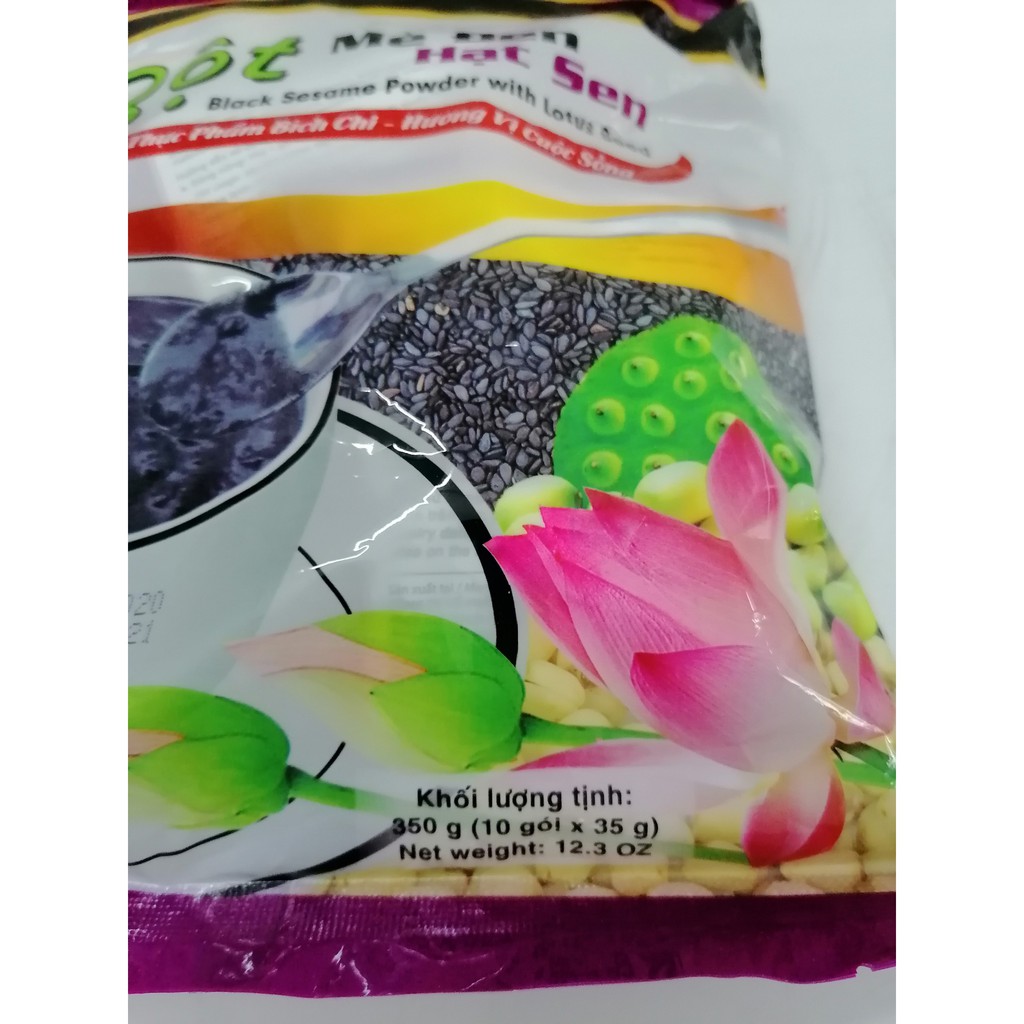 [350g] Bột mè đen hạt sen [VN] BÍCH CHI Black Sesame Powder with Lotus Seed (btn-hk)