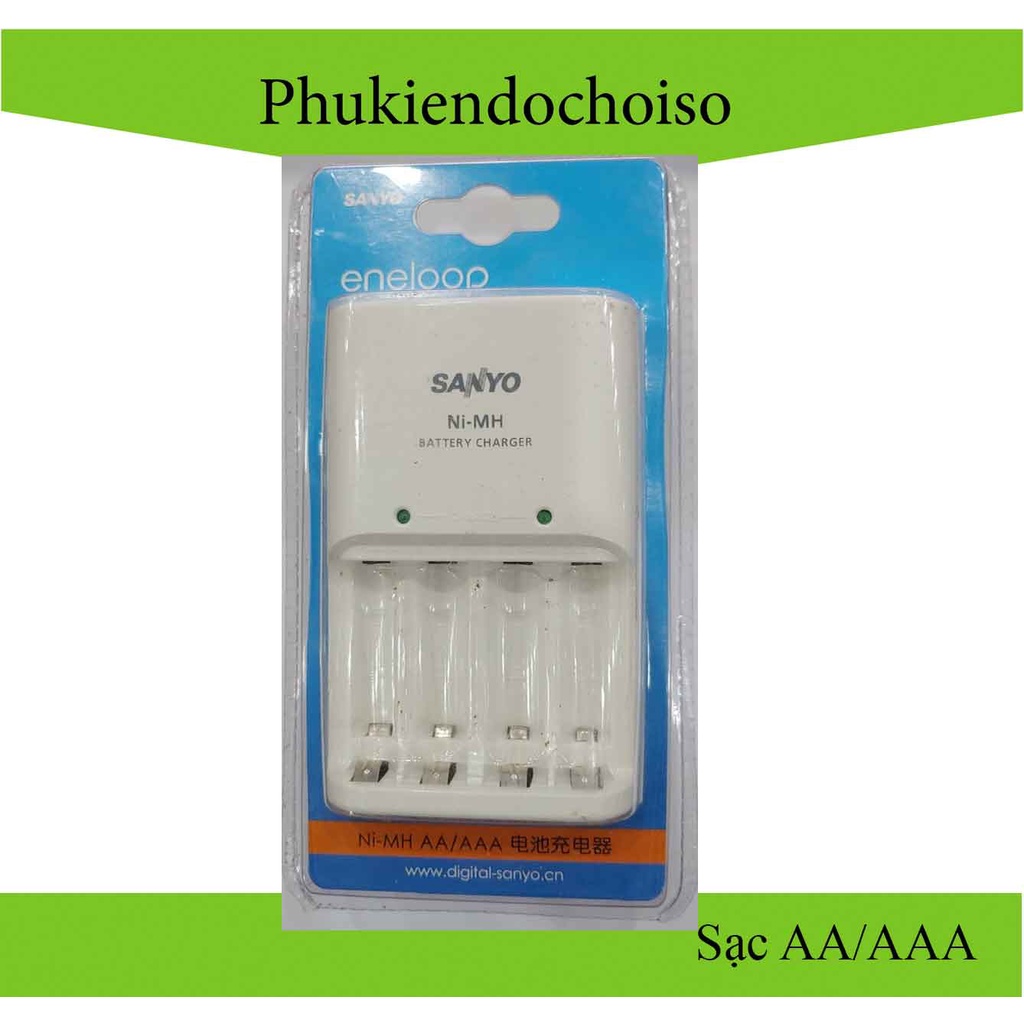 Bộ sạc Sanyo NiMH 4 pin AA hoặc AAA