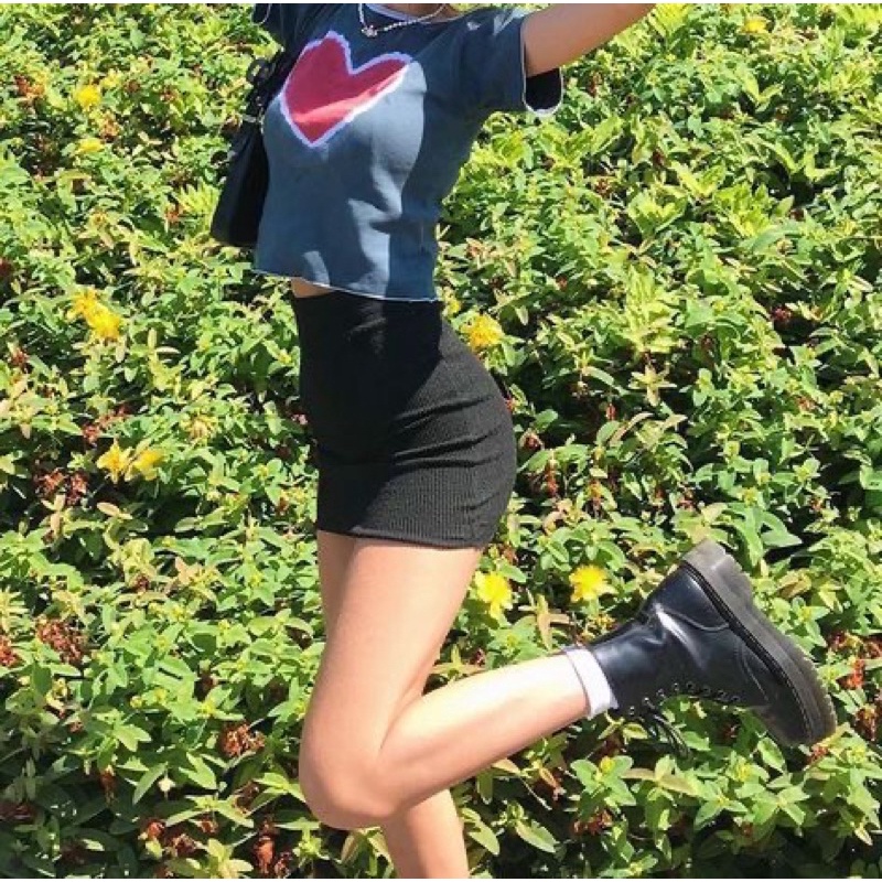Chân váy thun ôm lưng cao Tight Skirt