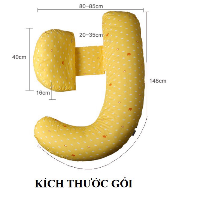 GốI bà bầu kích thước(85*145*16cm) kê bụng gác chân giảm đau lưng thai kỳ tuan095
