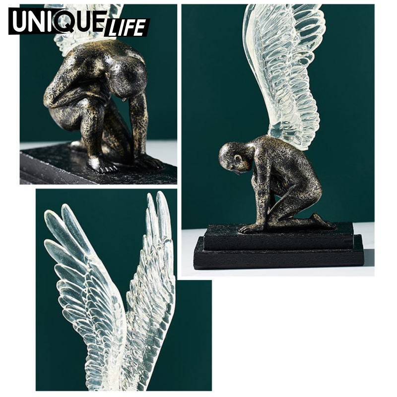 Mô Hình Cánh Thiên Thần 3D Sống Động Bằng Nhựa Resin Phong Cách Bắc Âu Yoyoyo01