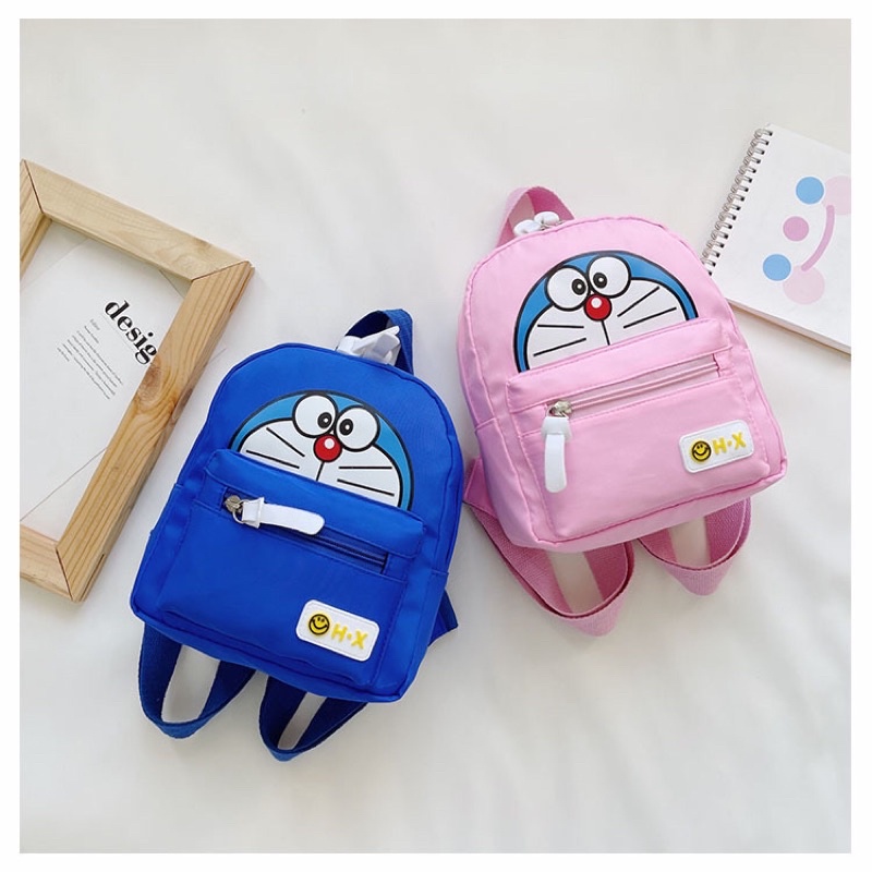 Balo Trẻ Em Doremon Doraemon Chất Liệu Vải Dù Chống Thấm Nước 3 Mẫu Màu H-X