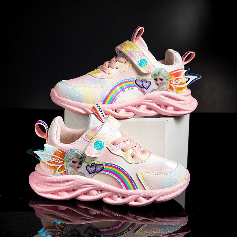 Giày Thể Thao Mùa Thu 2022 Có Đèn Thiết Kế Mới Cho Bé Gái
