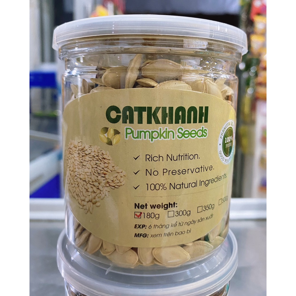 [CÁT KHÁNH] Hạt Điều/ Hạt dẻ cười/ Hạt bí hũ 180g