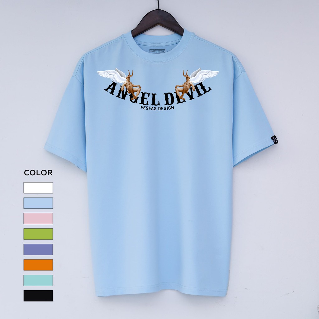 Áo thun ANGEL DEVIL-áo thun UNÍSEX,vải thun 100% cotton (V46)