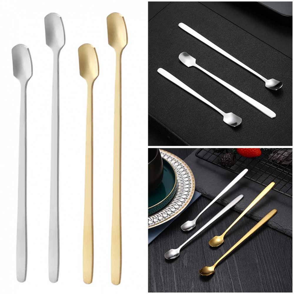 Muỗng Cà Phê Cán Dài Bằng Thép Không Gỉ