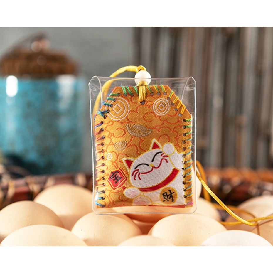 Túi Gấm Phước May Mắn Omamori Nhật Bản Tặng túi nhựa PE bảo quản