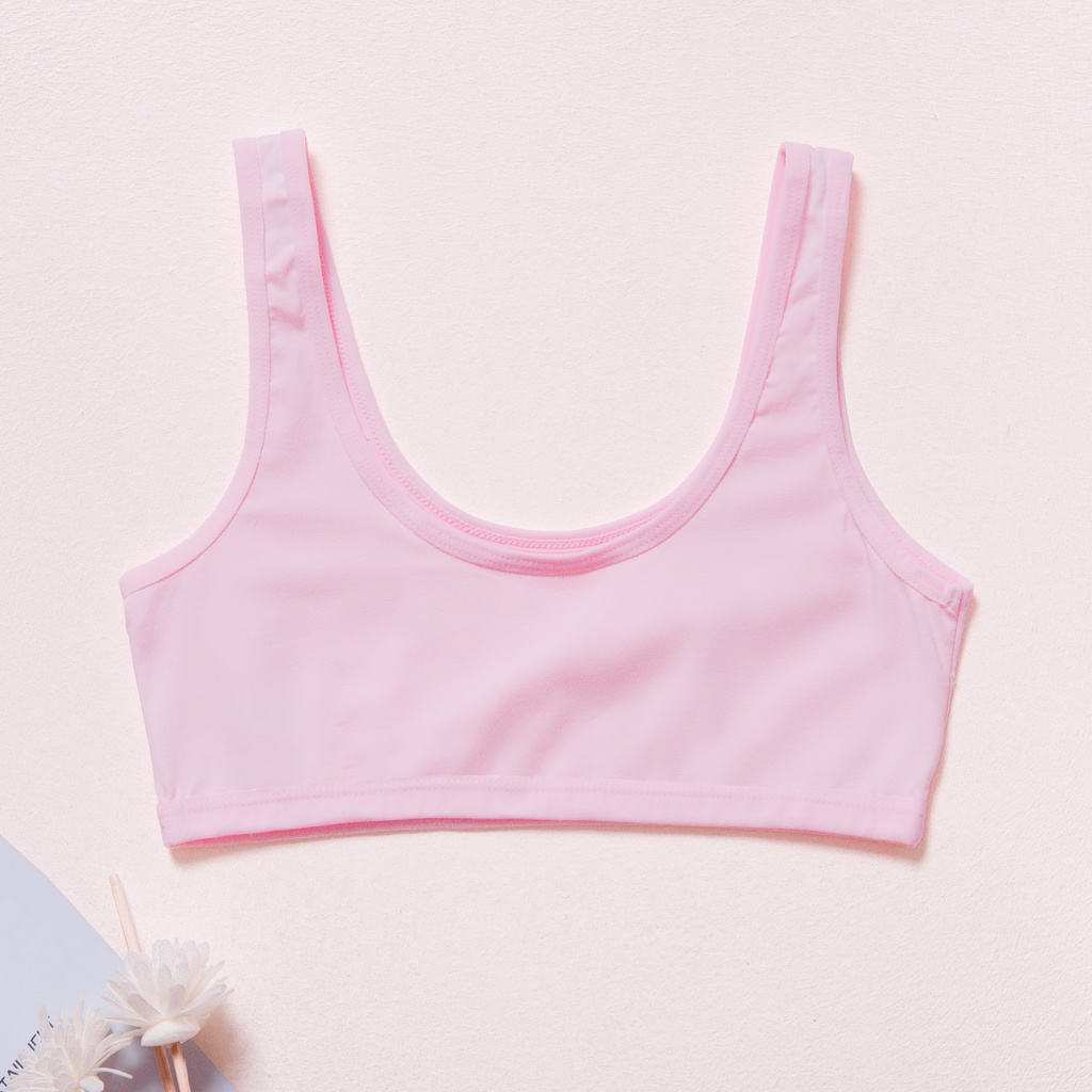 Áo Lá Học Sinh, Áo Lót Bé Gái Cotton Co&Com AL012 Chui Đầu, Ngực 2 Lớp Mềm Mịn, Thấm Hút Tốt | BigBuy360 - bigbuy360.vn