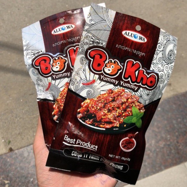 Bịch 30 Gói Snack Bò Khô dai dai chua cay tẩm ướp