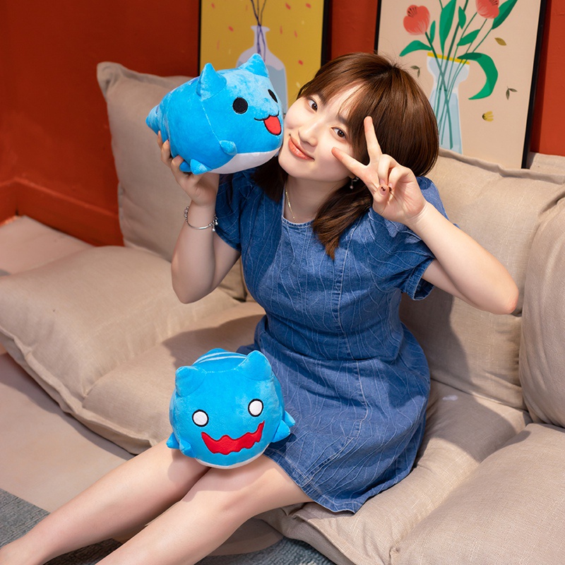 CÓ SẴNMèo bông CAPOO lông nhung mịn size thực 30cm - Gối ôm thú nhồi bông