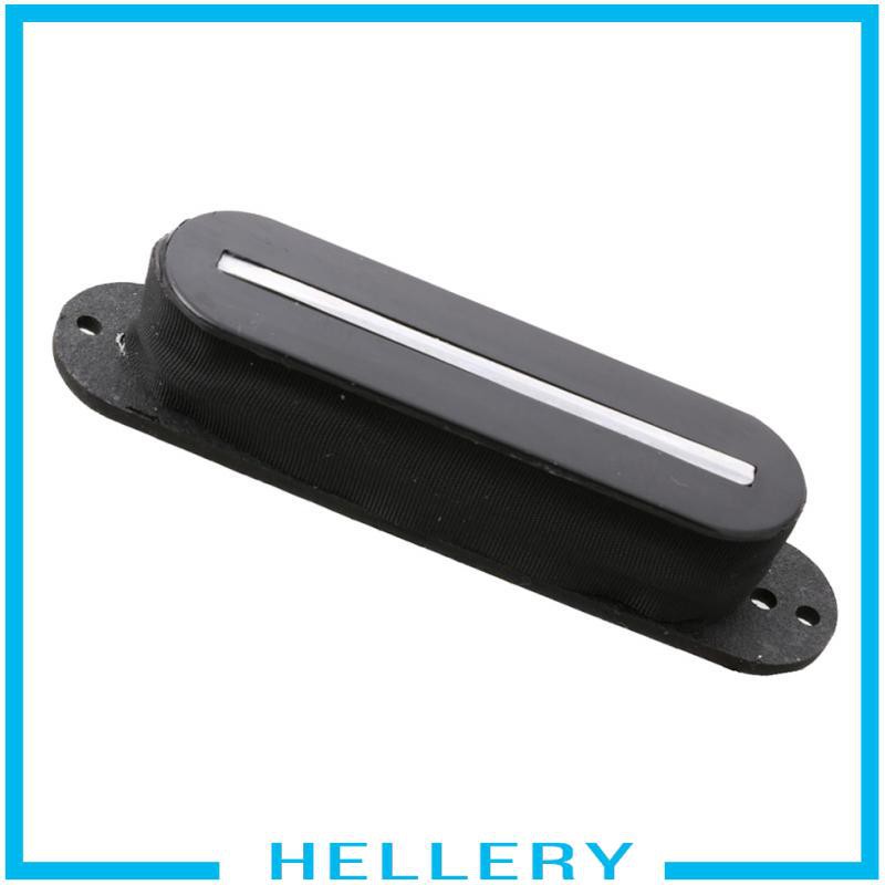 [HELLERY] Single Coil Rail Humbucker Pickup with Screws Springs for ST Guitar Black