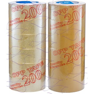 Băng keo trong kingtape 200 yard - 1.8kg/cây
