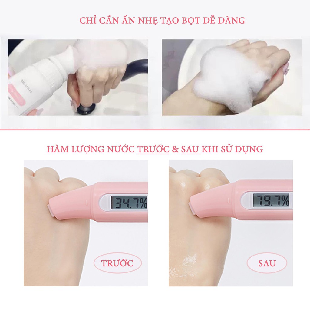 Sữa Rửa Mặt Tự Tạo Bọt Ciyaoo Đầu Silicon Massage Siêu Mềm Tiện Dụng 100g QX0014