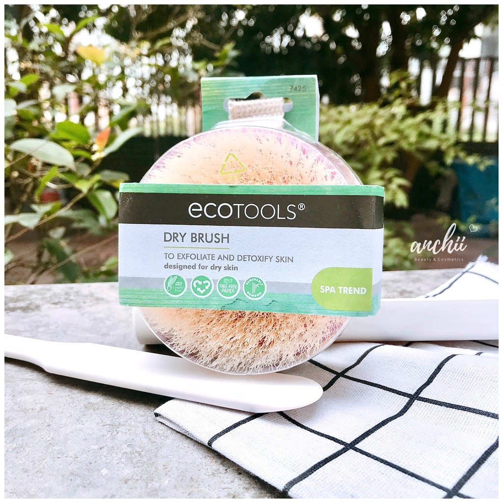 Cọ Body Tẩy Da Chết Ecotools Dry Body Brush