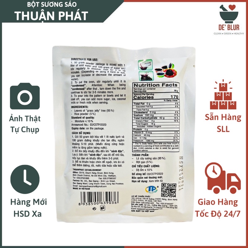 Bột Sương Sáo Đen Thuận Phát / Grass Jelly / Thùng  / Hương Vị Quê Hương / Thơm Ngon - Tiện Dụng