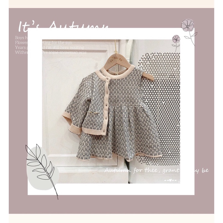 Set len cao cấp cho bé gái